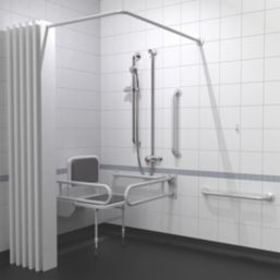 Nymas Doc M Exposed Valve Shower Pack White  18 Piece Set