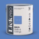 LickPro Max+ 2.5Ltr Blue 19 Matt Emulsion  Paint