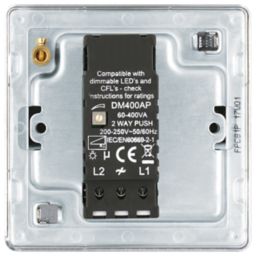 LAP  1-Gang 2-Way LED Dimmer Switch  Polished Chrome