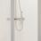 Framed Square Bi-Fold Shower Door Aluminium 700mm x 1850mm