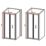 Framed Square Bi-Fold Shower Door Aluminium 700mm x 1850mm