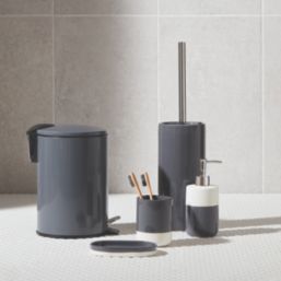 Koros Toilet Brush & Holder Anthracite
