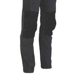 DEWALT Jefferson Work Trousers Grey/Black 34" W 31" L