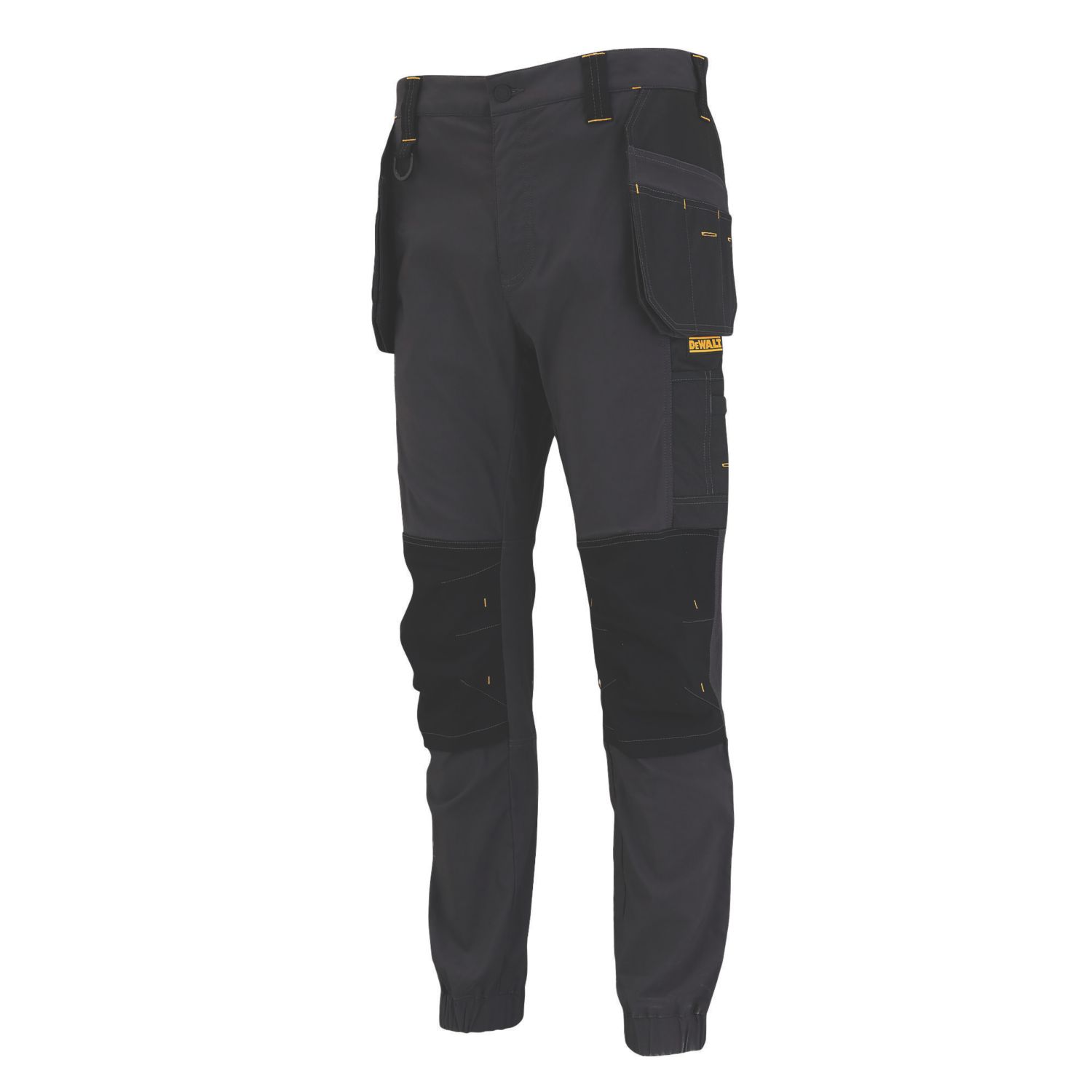 DEWALT Jefferson Work Trousers Grey/Black 34" W 31" L (653RL)