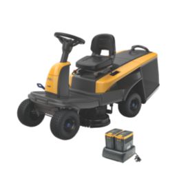 Stiga Swift 372e 72cm 48V 3 x 5.0Ah Li Ion E Power Brushless Battery Powered Ride On Mower Screwfix