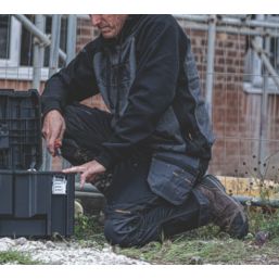 DEWALT Harrison Work Trousers Black/Grey 38" W 29" L