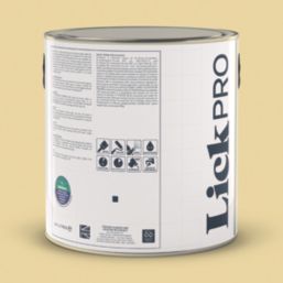 LickPro  2.5Ltr Yellow 07 Vinyl Matt Emulsion  Paint