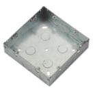 Knightsbridge  6-8-Module Grid Galvanised Steel Back Box 35mm