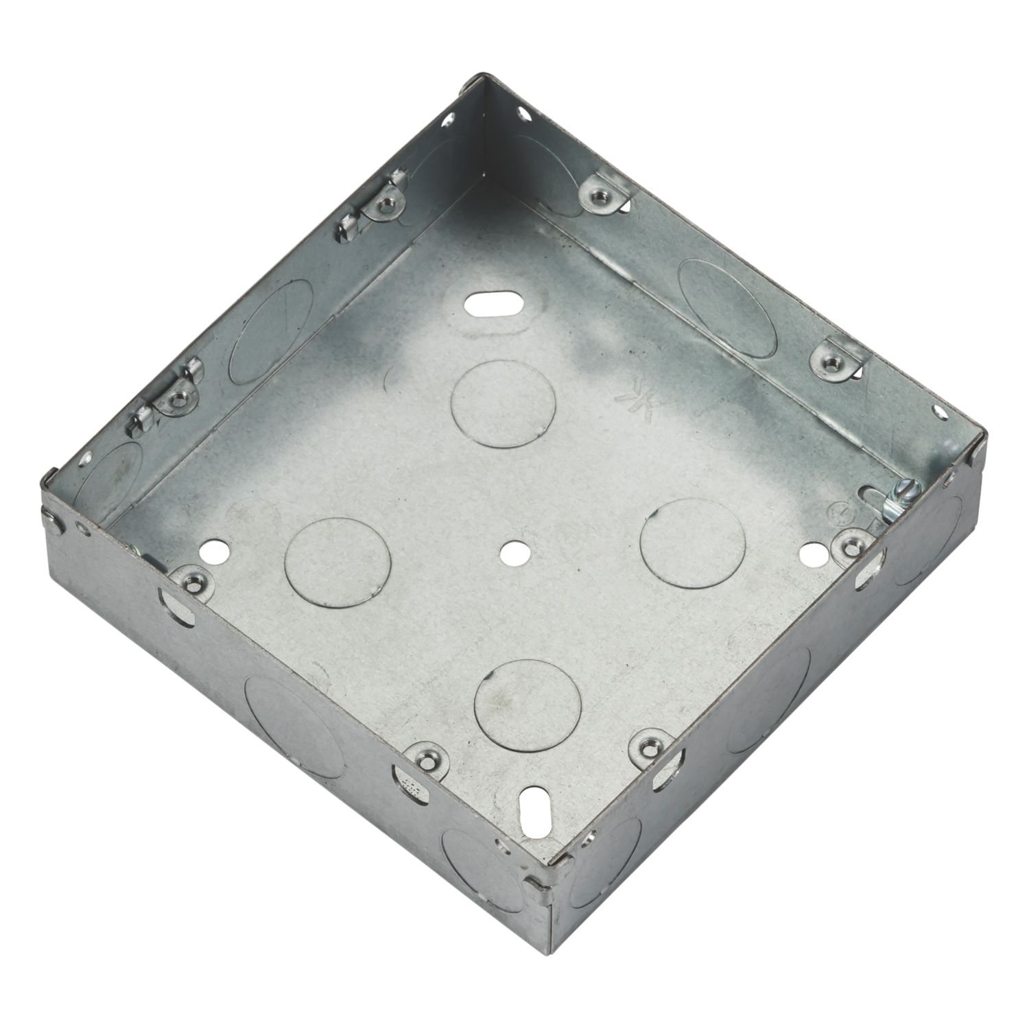 Knightsbridge 6-8-Module Grid Galvanised Steel Back Box 35mm (653YC)