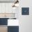 Varilight  10A 1-Gang 2-Way Light Switch  Midnight Blue with Colour-Matched Inserts