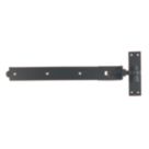 GateMate Black Straight Premium Adjustable Band & Hooks on Plate 165mm x 18" x 450mm 2 Pack