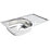 1 Bowl Stainless Steel Kitchen Sink & Drainer  760mm x 430mm