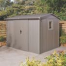 Rowlinson  Brentvale  9' x 8' (Nominal) Apex Metal Shed Grey
