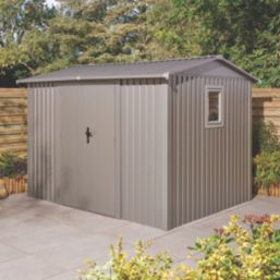 Rowlinson  Brentvale  9' x 8' (Nominal) Apex Metal Shed Grey