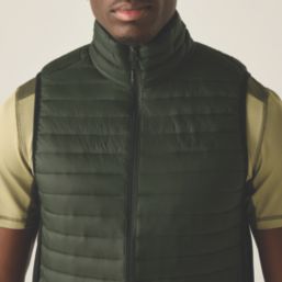 Regatta Andreson Hybrid Barmer Bodywarmer Dark Khaki / Black Large 45.6" Chest