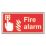 Non Photoluminescent "Fire Alarm Call Point" Sign 100mm x 200mm