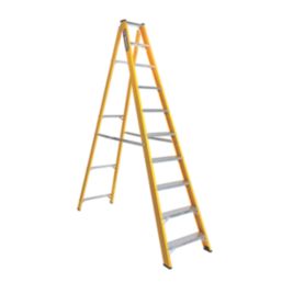 Lyte Fibreglass 2.61m 10 Step Swingback A Frame Step Ladder