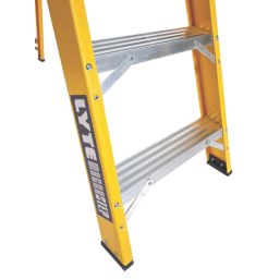 Lyte Fibreglass 2.61m 10 Step Swingback A Frame Step Ladder