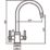 Clearwater Rococo Monobloc Mixer Tap Chrome