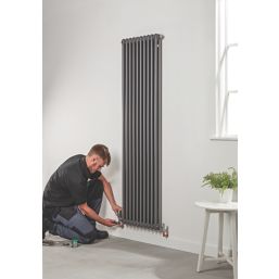 Acova 2000mm x 490mm 4709BTU Volcanic Vertical 2 Column Radiator