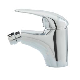 Highlife Bathrooms Barra Chrome 122mm Mono Bidet Mixer Tap  With Pop-Up Waste