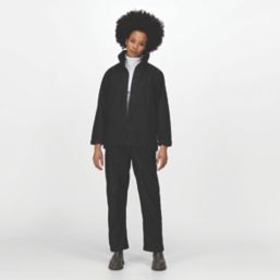 Regatta Hudson  Womens Fleece-Lined Waterproof Jacket Black Size 14