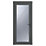 Crystal  Fully Glazed 1-Obscure Light Left-Hand Opening Anthracite Grey uPVC Back Door 2090mm x 920mm