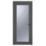 Crystal  Fully Glazed 1-Obscure Light Left-Handed Anthracite Grey uPVC Back Door 2090mm x 920mm