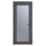 Crystal  Fully Glazed 1-Obscure Light Left-Handed Anthracite Grey uPVC Back Door 2090mm x 920mm