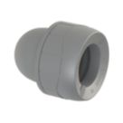 PolyPlumb Enhanced  Plastic Push-Fit Socket Ends 22mm 2 Pack