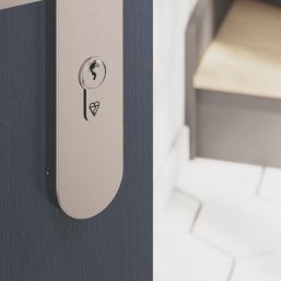 Smith & Locke Fire Rated 1 Star Double Double Cylinder Lock 45-45 (90mm) Satin Nickel