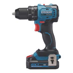 Erbauer ECCD18 Li 18V 1 x 2.0Ah Li Ion EXT Brushless Cordless Combi Drill Screwfix