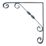 Essentials Ornamental Scroll Shelf Brackets Granite 100mm x 100mm 10 Pack