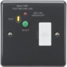 Knightsbridge Part M 13A Unswitched Passive RCD Fused Spur with LED Anthracite