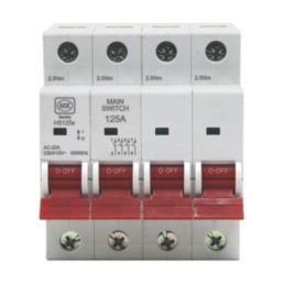MK Sentry H5125S 125A 4-Pole Unfused 3-Phase Disconnector