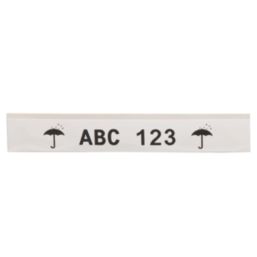 Brady 110897 Glossy White Polyester Component and General Identification Labels 12.7mm x 6.4m