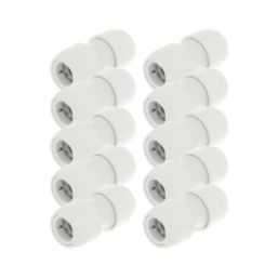 Hep2O  Plastic Push-Fit Equal Couplers 22mm 10 Pack