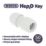 Hep2O  Plastic Push-Fit Equal Couplers 22mm 10 Pack