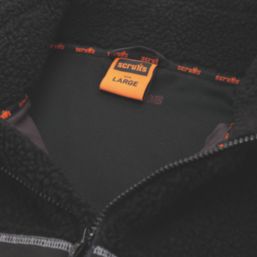 Scruffs Borely Sherpa Fleece Jacket Black 2X Large 54" Chest