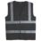 Pro RTX High Visibilty  Waistcoat Black 2X Large 52" Chest