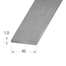 Essentials Silver Flat Profile 1m x 40mm x 1.5mm