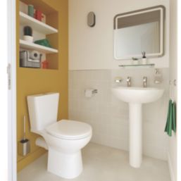 Swirl Enz Soft-Close Compact Rimless Toilet with Cistern Dual-Flush 4.5Ltr