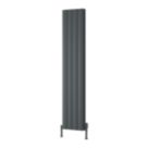 Reina Loco Double 1800mm x 375mm 4097BTU Anthracite Vertical Designer Radiator