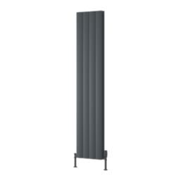 Reina Loco Double 1800mm x 375mm 4097BTU Anthracite Vertical Designer Radiator