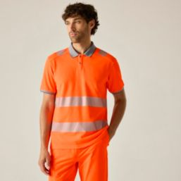 Regatta Pro Comfort Hi-Vis Polo Orange X Large 47" Chest