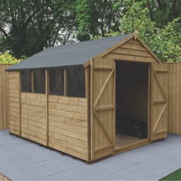 Forest  8' x 10' (Nominal) Apex Overlap Timber Shed