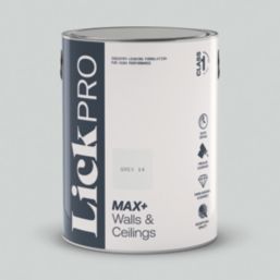 LickPro Max+ 5Ltr Grey 14 Matt Emulsion  Paint