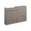 Alaska Bathroom Fitted Furniture Pack LH Vanity with Basin Stone Grey Matt 1244mm x 355mm x 997mm