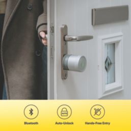 Yale Linus L2 Lite  App Controlled Retrofit Smart Door Lock Silver