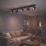 Eglo Cartagena LED 5-Light Spotlight Black & Brown 4.5W 345lm